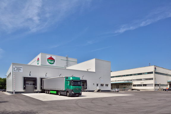 Blick auf das Werksgelände der Hügli Nahrungsmittel GmbH in Radolfzell. Quelle: Hügli Nahrungsmittel GmbH