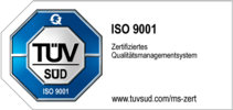 Zertifikat TÜV ISO 9001